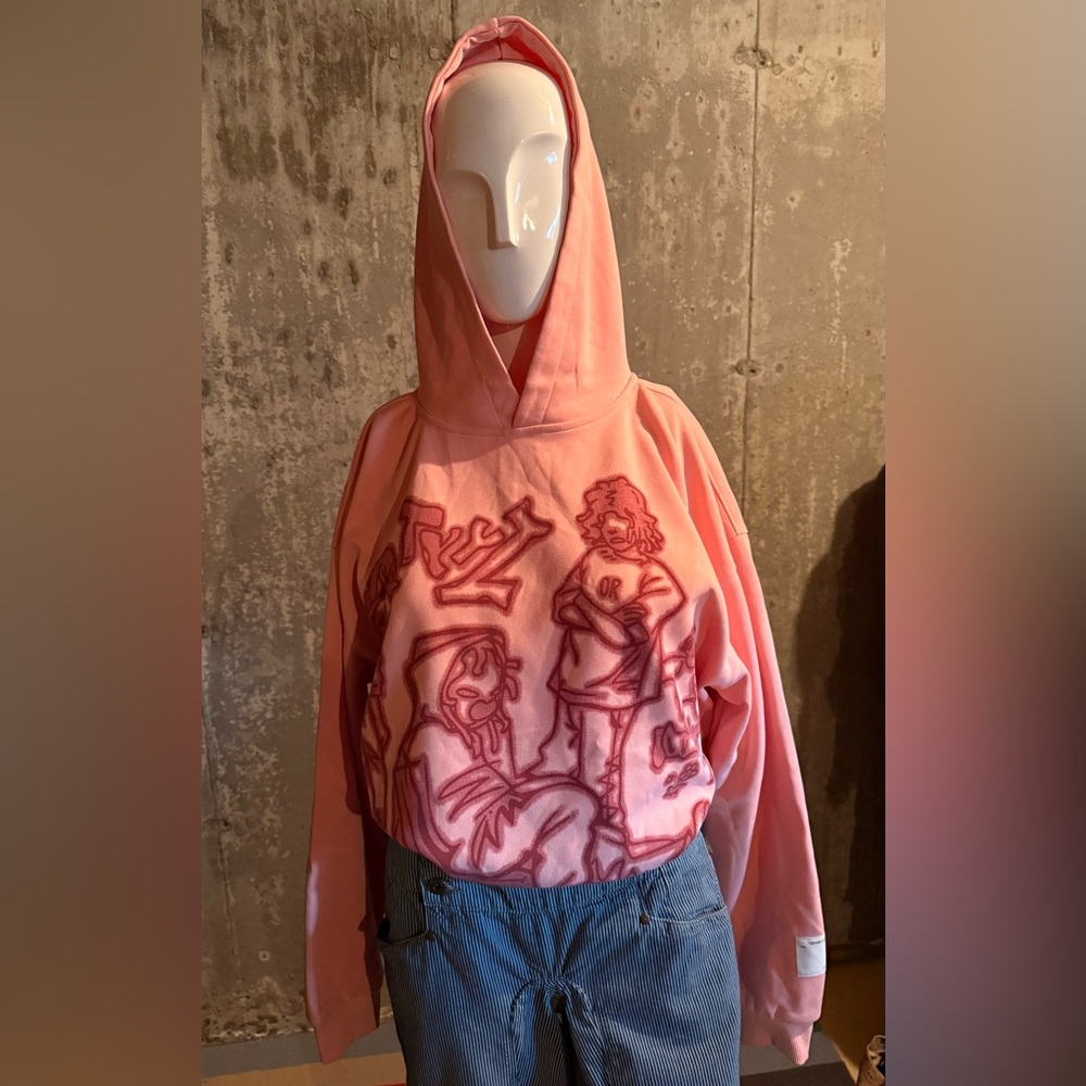 Peach graphic hoodie